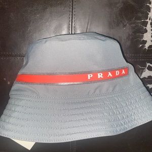 Authentic Prada Bucket Hat , Charcoal Grey